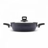 Pots | Karaca Karaca Biodiamond Powerful Plus Shallow Casserole With Lid, 30Cm, Black