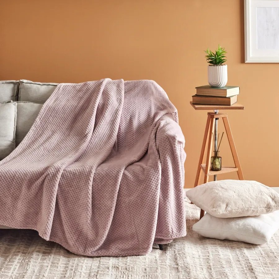 Throws & Blankets | Karaca Karaca Pearl Baby Fleece Wellsoft Blanket, Single, Violet