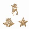 Ornaments | Karaca Home Karaca Home New Year Christmas Glitter Tree Decoration Set, 3 Piece, Gold