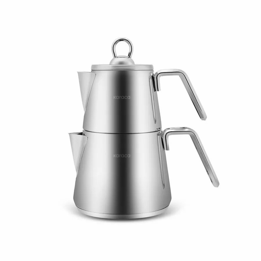 Teapots | Karaca Karaca Stainless Steel Induction Teapot Set, Medium, Silver