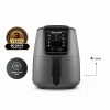 Airfryer | Karaca Karaca Air Cook Xl 2 In 1 Airfryer, Space Grey Black