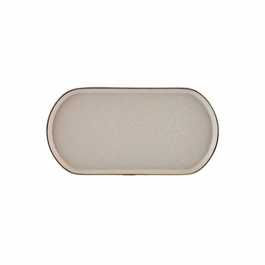 Serving Platters | Karaca Karaca Calvin Ceramic Serving Platter, 22Cm, Multi