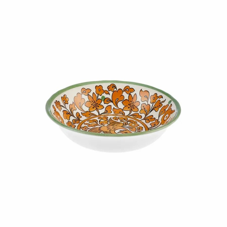 Bowls | Karaca Karaca Paye Seljuk Collection Porcelain Snack Bowl, 14Cm, Orange Multi