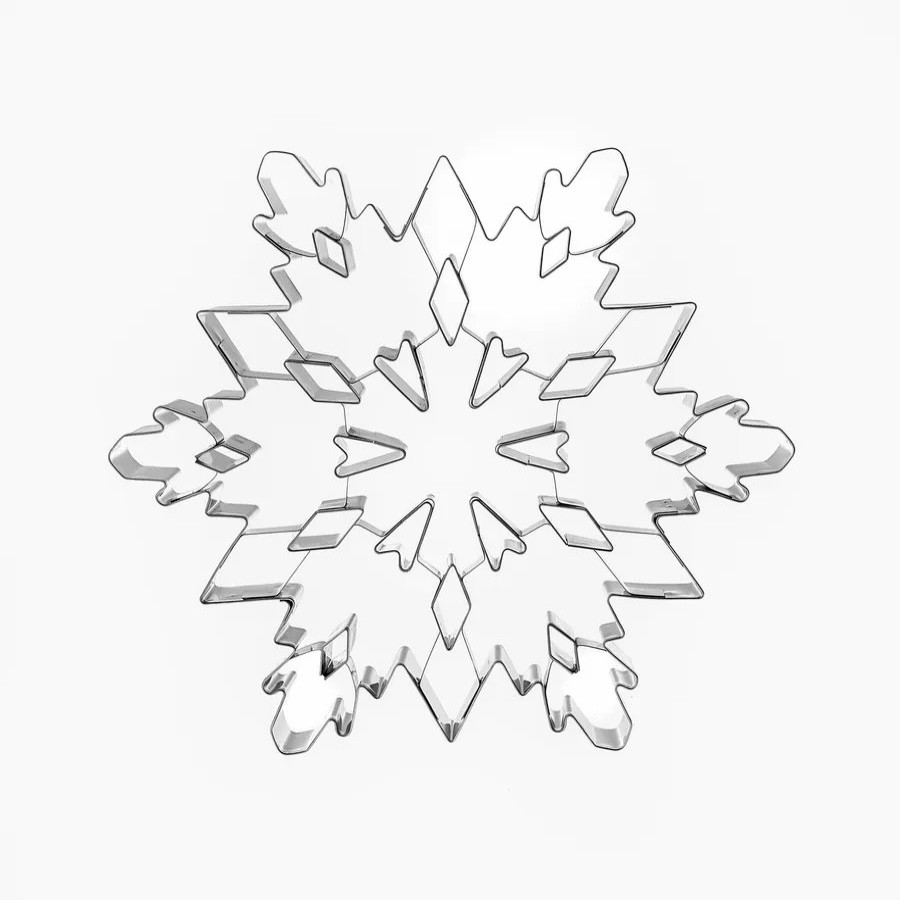 Baking Accessories | Karaca Karaca New Year Christmas Snowflake Stainless Steel Cookie Cutter, 20.5Cm, Silver