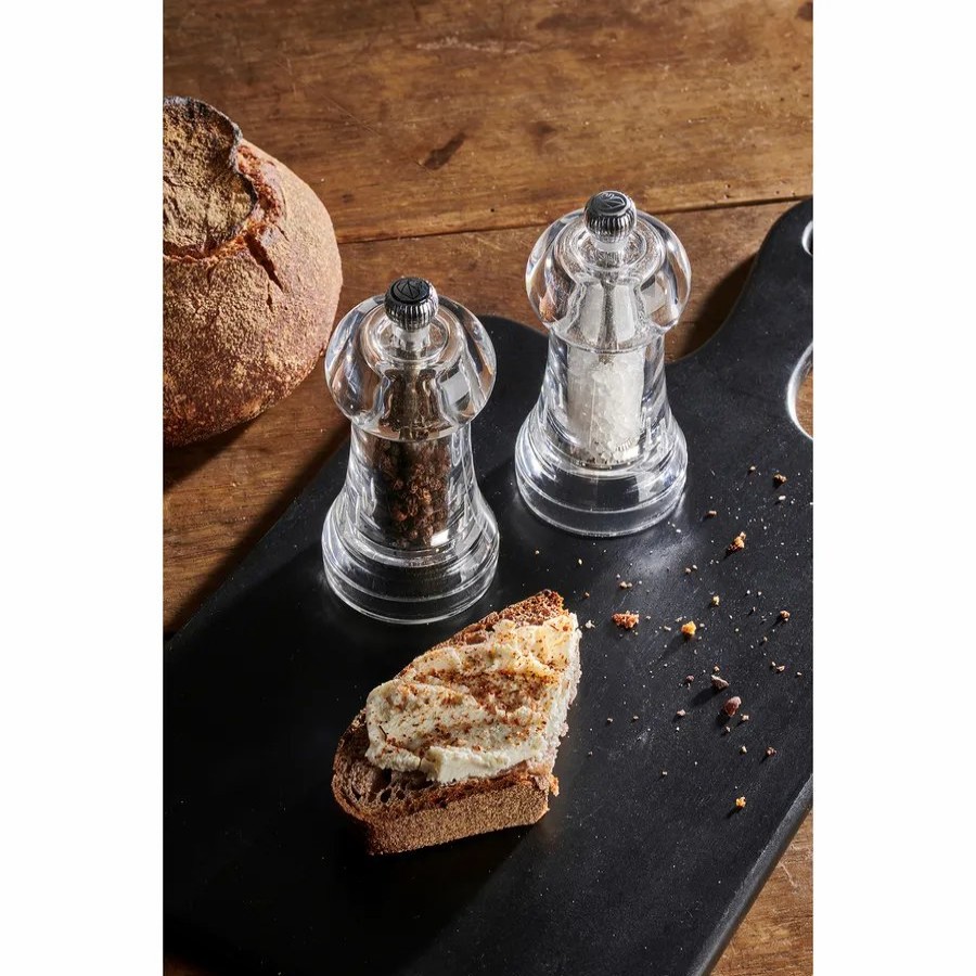 Salt And Pepper Grinders | Peugeot Peugeot Toul 2 Piece Salt And Pepper Grinder, 11Cm, Transparent