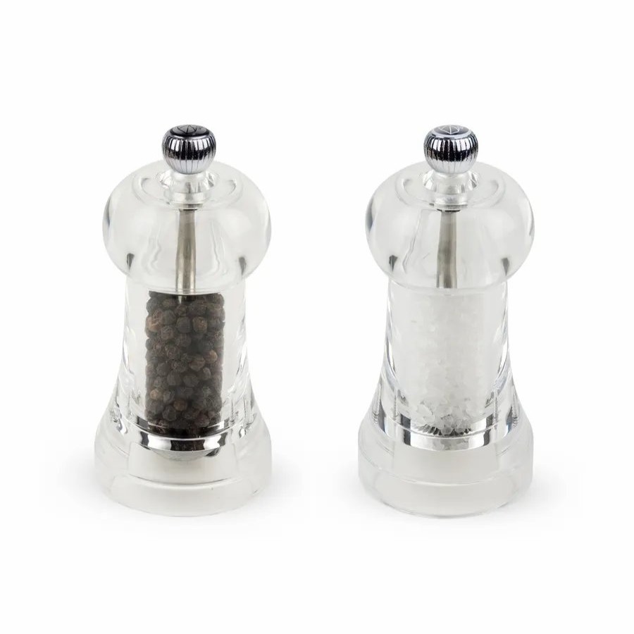 Salt And Pepper Grinders | Peugeot Peugeot Toul 2 Piece Salt And Pepper Grinder, 11Cm, Transparent