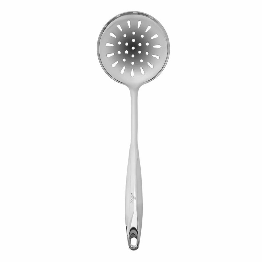 Kitchen Utensils | Karaca Karaca Luxury Stainless Steel Skimmer, 37Cm, Silver