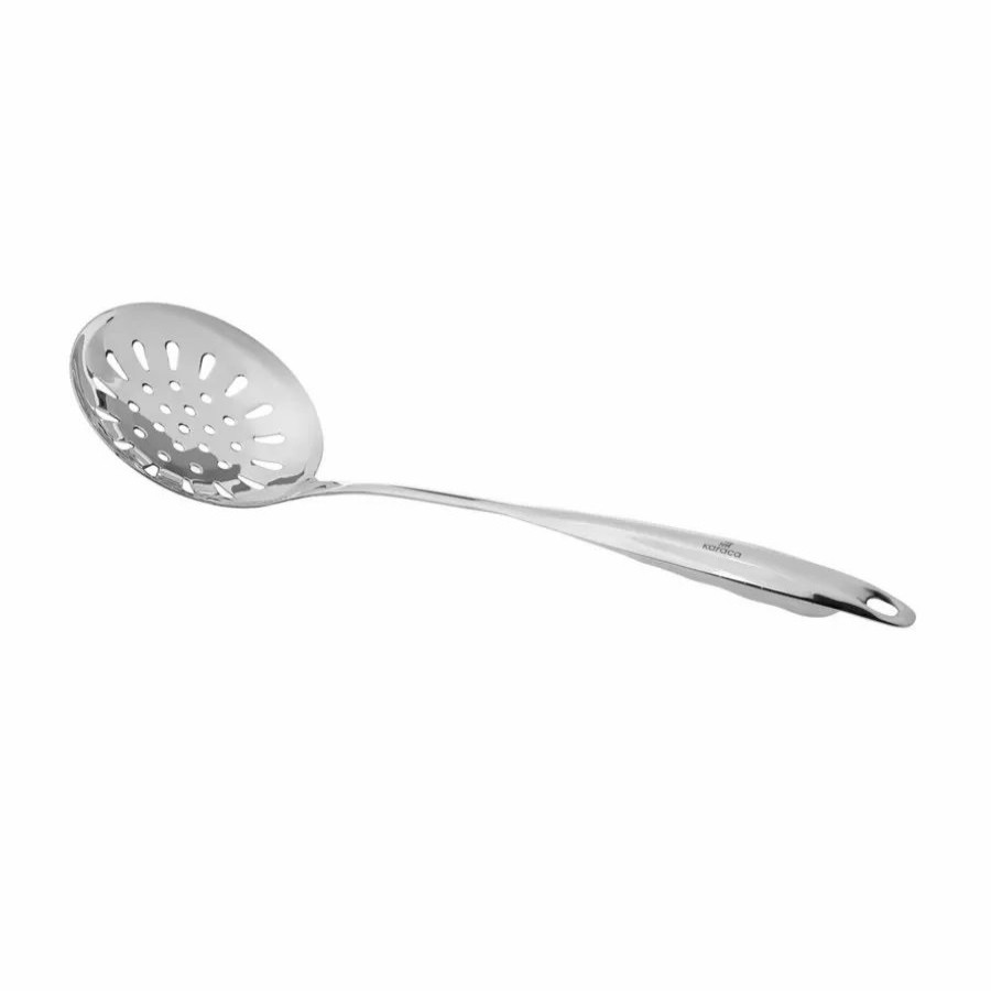 Kitchen Utensils | Karaca Karaca Luxury Stainless Steel Skimmer, 37Cm, Silver