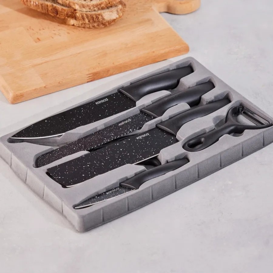 Knife Sets | Karaca Karaca Stone 6 Piece Knife Set, Black