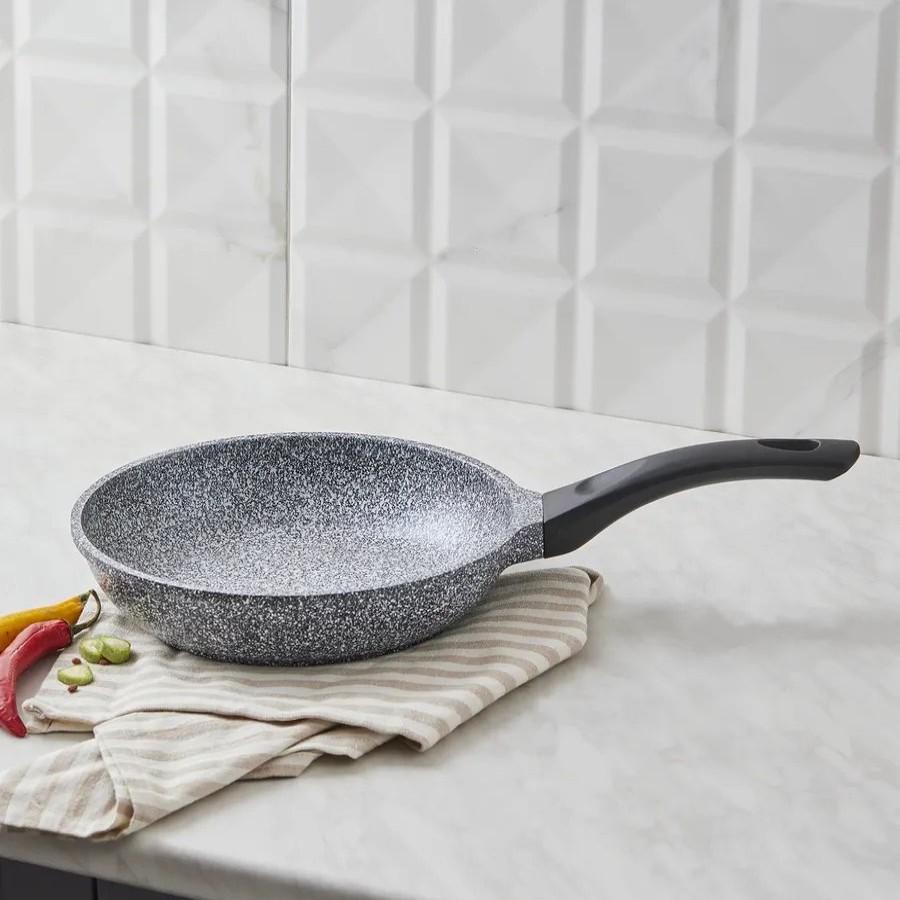 Pans | Karaca Karaca Serra Biogranite Induction Frying Pan, 26Cm, Grey