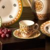 Tea Set | Karaca Karaca Paye Seljuk Collection 4 Piece Porcelain Tea Cup And Saucer Set For 2 People, 200Ml, Multi