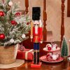 Ornaments | Karaca Home Karaca New Year Christmas Nutcracker With Sword Figure, 55Cm, Red Multi