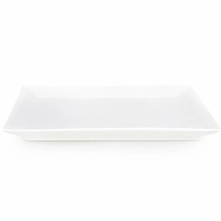 Serving Platters | Karaca Karaca Carmen Trend Porcelain Serving Platter, 27Cmx22Cm, White