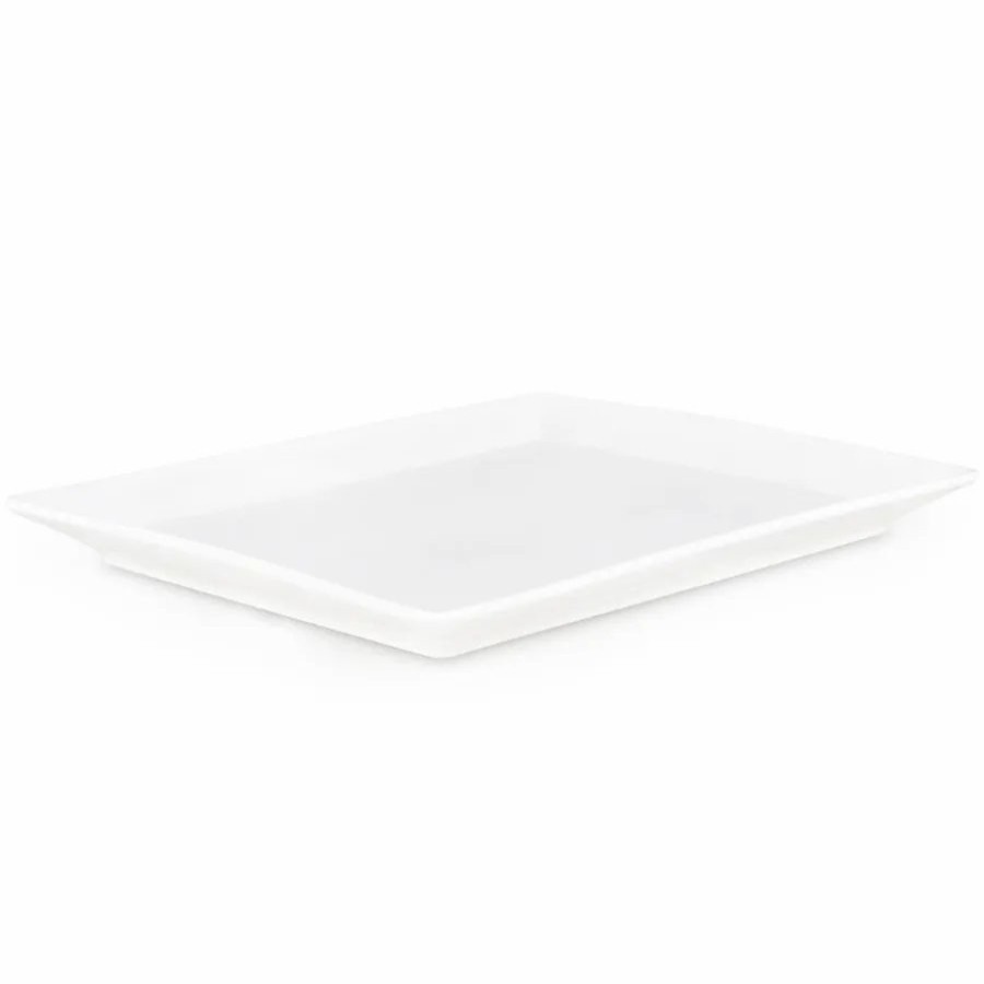 Serving Platters | Karaca Karaca Carmen Trend Porcelain Serving Platter, 27Cmx22Cm, White