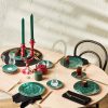 Serveware Sets | Karaca Karaca Zumrut 18 Piece Porcelain Serveware Set For 6 People, 19Cm, Green Multi