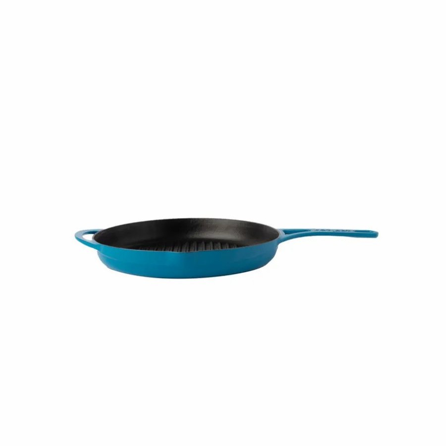 Pans | Pot Art Pot Art Cast Iron Induction Griddle Pan, 28Cm, Blue