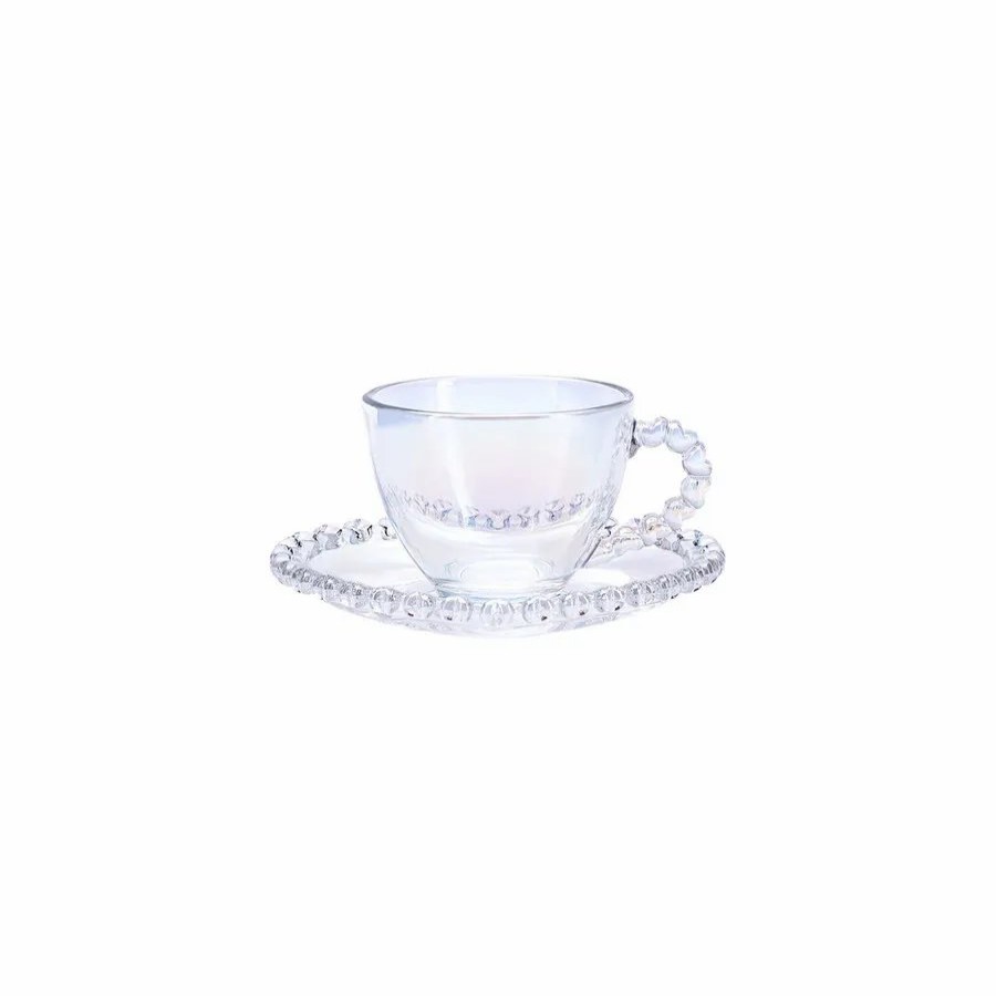 Cups & Saucers | Karaca Karaca Rory Glass Espresso Turkish Coffee Cup, 80Ml, Transparent