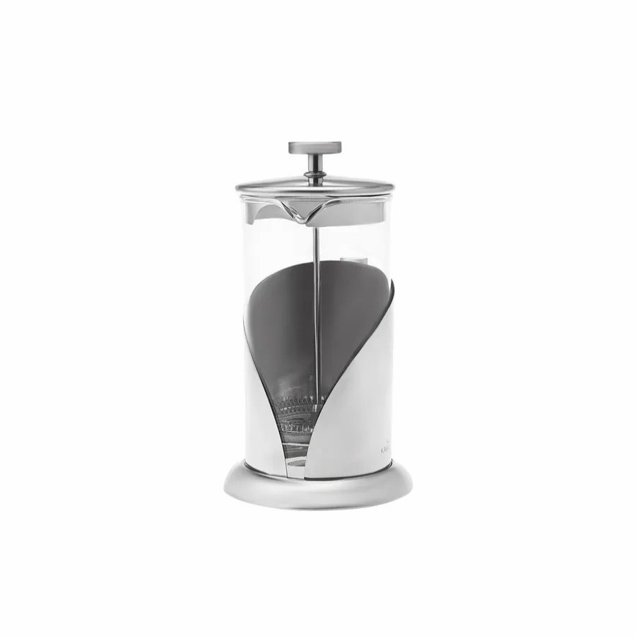 French Press | Karaca Karaca Borosilicate Glass Stainless Steel French Press, 1000Ml, Silver Transparent