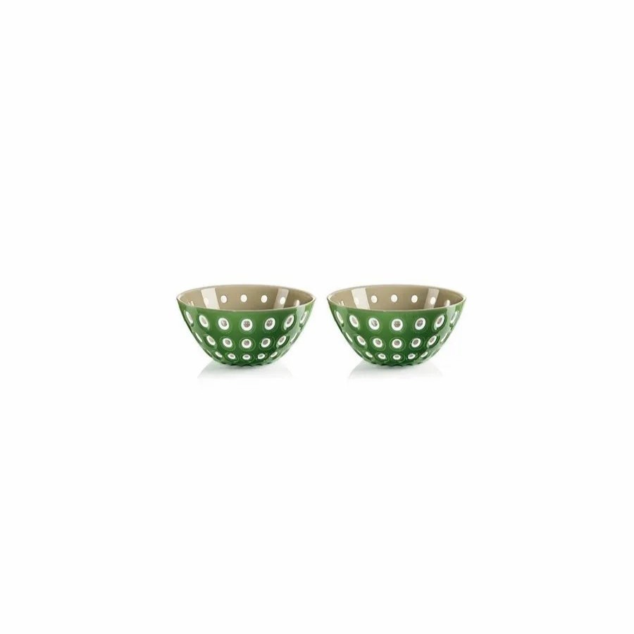 Bowls | Guzzini Guzzini Le Murrine 2 Piece Cereal/Soup Bowl Set, 12.5Cmx5.6Cm, Green White