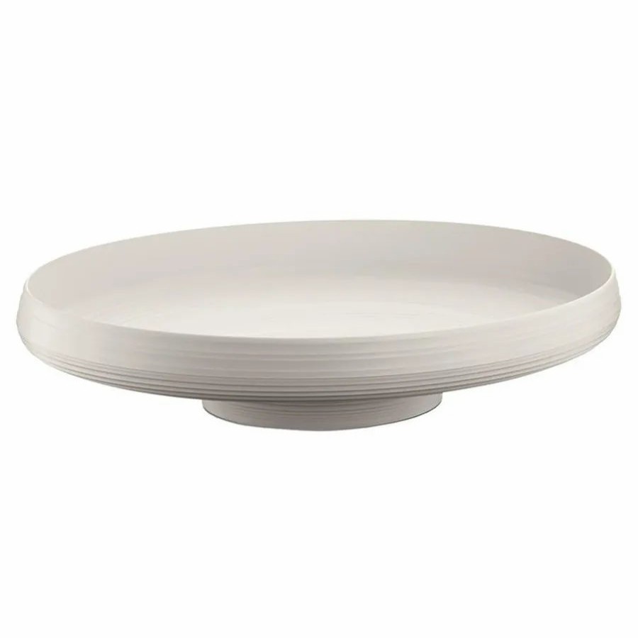 Bowls | Guzzini Guzzini Tierra Fruit Bowl, 42Cmx30Cm, Light Cream