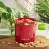 Storage Jars | Karaca Karaca Troy Enamel Storage Jar, Small, Red Gold