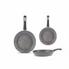 Pan Sets | Karaca Karaca Gris Biogranite 3-Piece Induction Pan Set, Grey