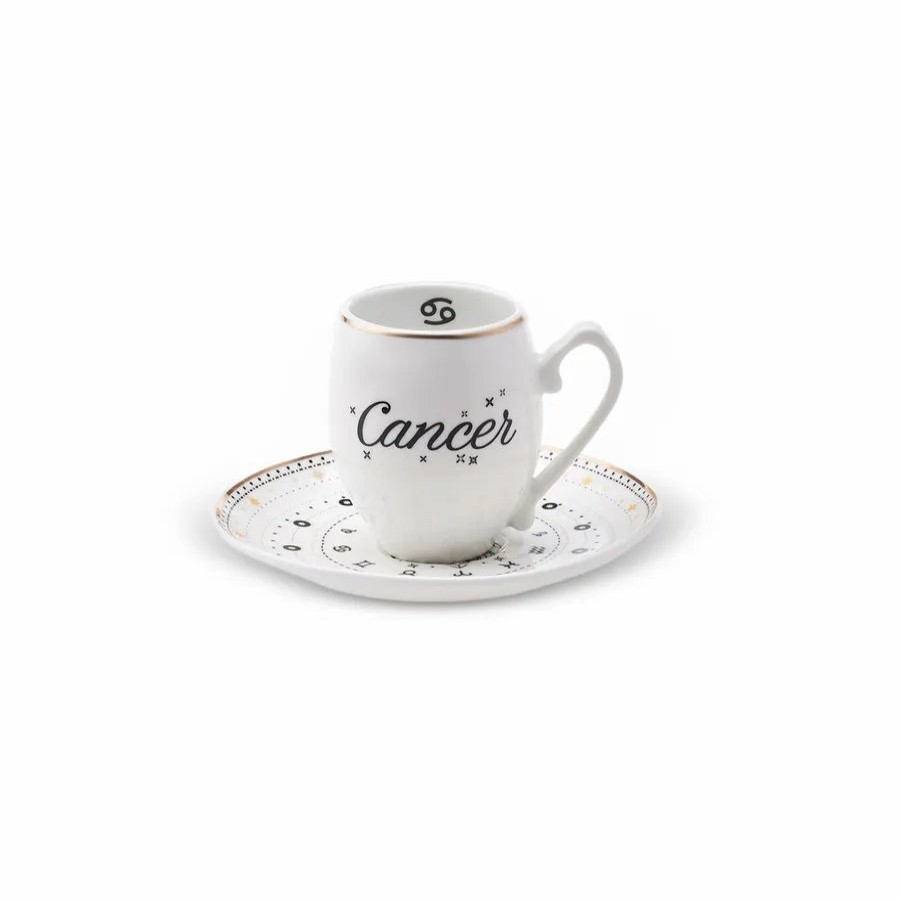 Cups & Saucers | Karaca Karaca Signs Of The Zodiac Cancer Porcelain Espresso Turkish Coffee Cup, 90Ml, Multi