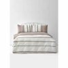 Duvet Cover Sets | Karaca Home Karaca Home Dobby Woven Duvet Cover Set, Double, Brown White