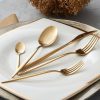 Cutlery Sets | Karaca Karaca Lizbon 30 Piece Stainless Steel Cutlery Set For 6 People, Rose Gold