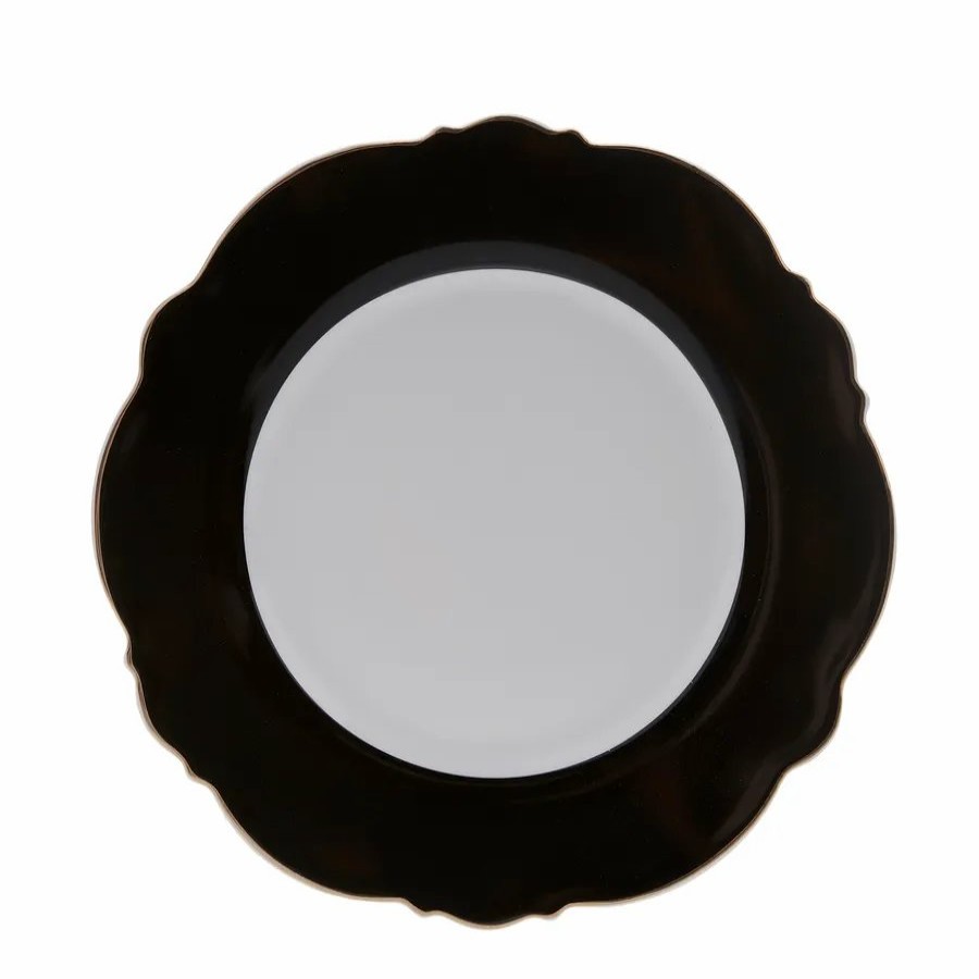 Side Plates | Karaca Karaca Romantic Porcelain Side Plate, 21Cm, Black Multi