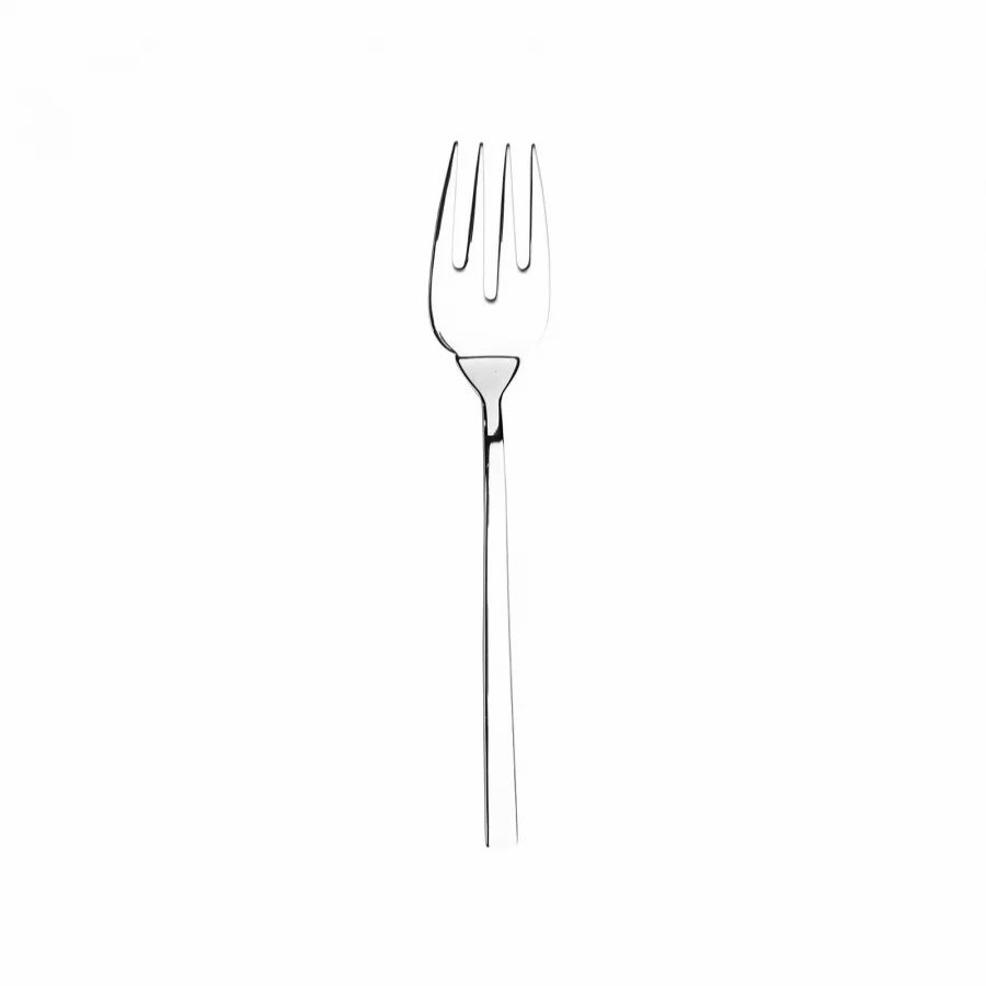 Kitchen Utensils | Karaca Karaca Flame Stainless Steel Serving Fork, 24.5Cm, Silver