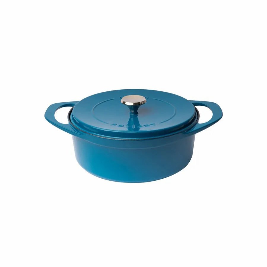 Pots | Pot Art Pot Art Cast Iron Induction Stockpot With Lid, 28Cm, Blue