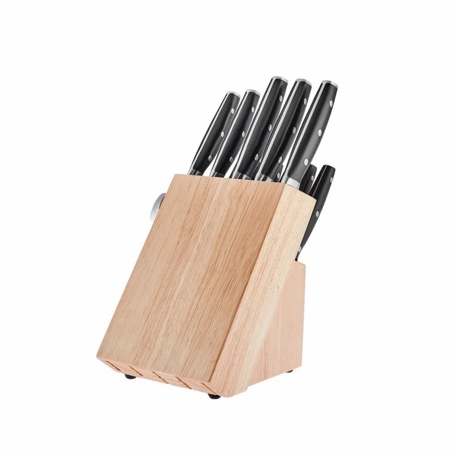 Knife Block Sets | Karaca Karaca Toledo 12 Piece Knife Set With Stand, Black