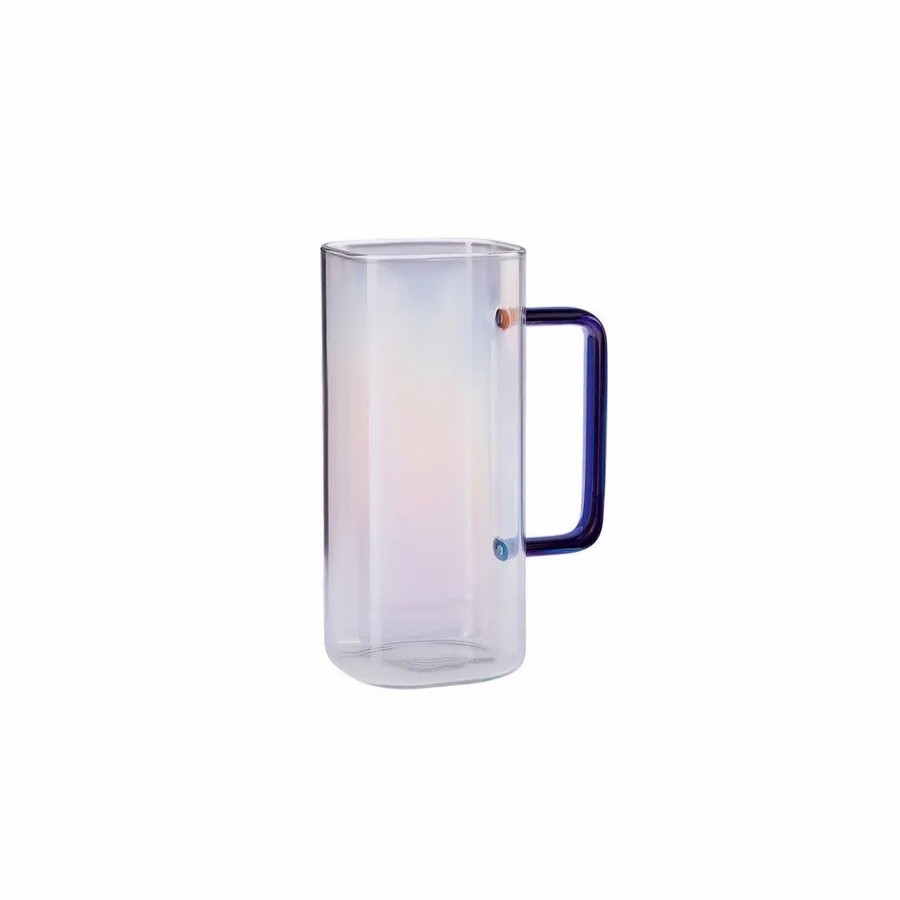 Mugs | Karaca Karaca Boli Square Borosilicate Glass Mug, 370Ml, White