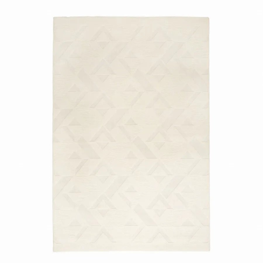 Modern Rugs | Kasmir Rugs Kasmir Rugs 724 Gloria Estel Rug, 120Cmx180Cm, White