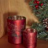 Candle Holder | Karaca Home Karaca New Year Christmas Helena Glass Candle Holder, 7Cmx7.8Cm, Red