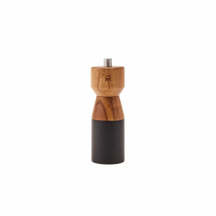 Salt And Pepper Grinders | Karaca Karaca Zoe Wooden Spice Grinder, 17Cm, Wood Black