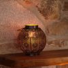 Ornaments | Karaca Home Karaca Home Casablanca Decorative Lantern, 21Cmx21Cm, Black Gold