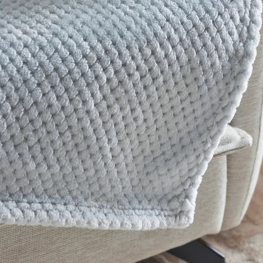 Throws & Blankets | Karaca Karaca Pearl Baby Fleece Wellsoft Blanket, Double, Blue