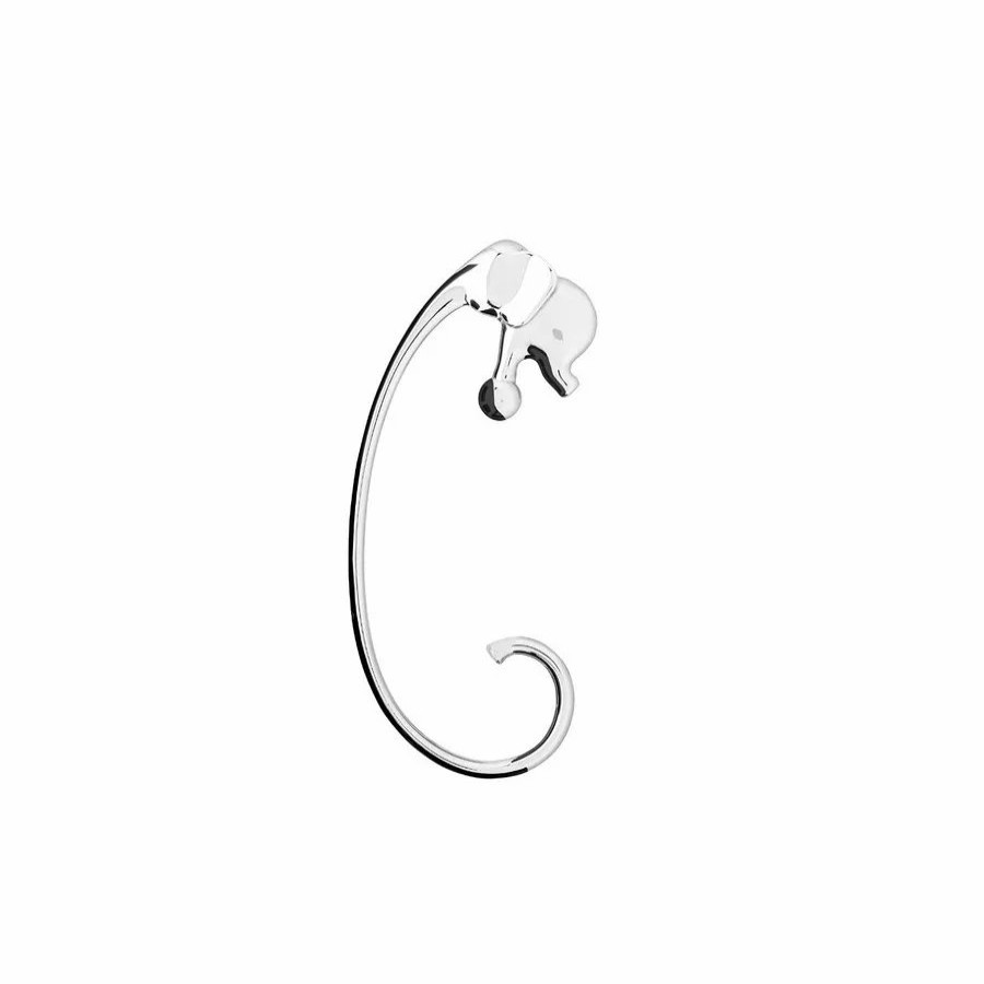 Ornaments | Alessi Alessi Jumbo Stainless Steel Purse Hook Key Ring, 12Cmx4Cm, Silver