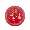 Side Plates | Karaca Karaca New Year Christmas New Generation Bone Golden Line Side Plate, 19.5Cm, Red Multi