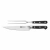 Knife Sets | Zwilling Zwilling Pro 2 Piece Knife Set, Black Silver