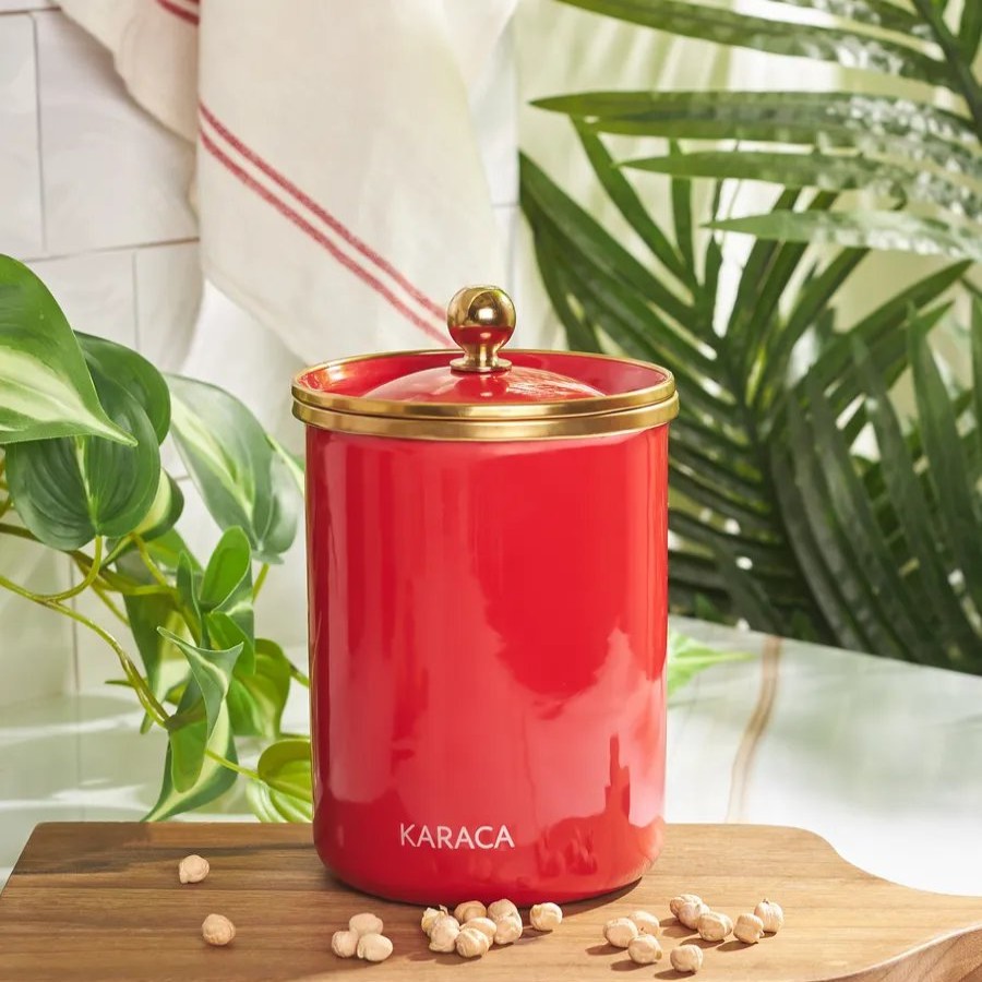 Storage Jars | Karaca Karaca Troy Storage Jar, 1300Ml, Red Gold