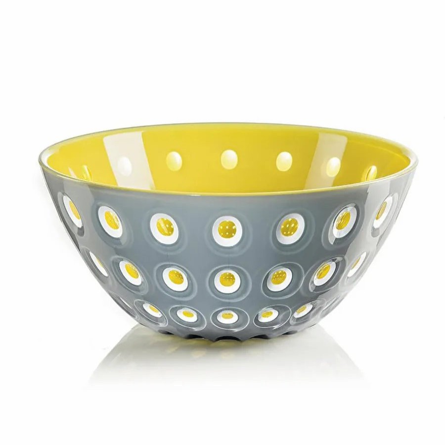 Bowls | Guzzini Guzzini Le Murrine Salad Bowl, 25Cmx11Cm, Yellow Grey