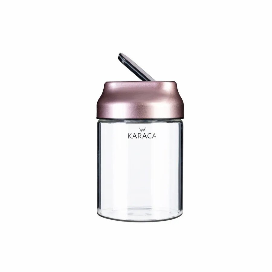 Storage Containers | Karaca Karaca Dimple Storage Container, Small, Rose Gold