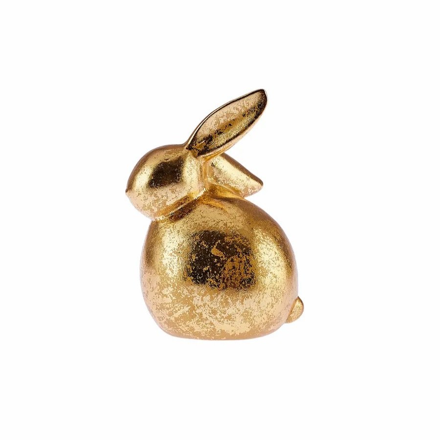 Ornaments | Karaca Karaca Easter Decorative Rabbit Trinket, 11Cm, Gold