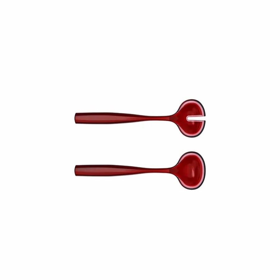 Kitchen Utensils | Guzzini Guzzini Dolce Vita 2 Piece Salad Servers, 28Cm, Red