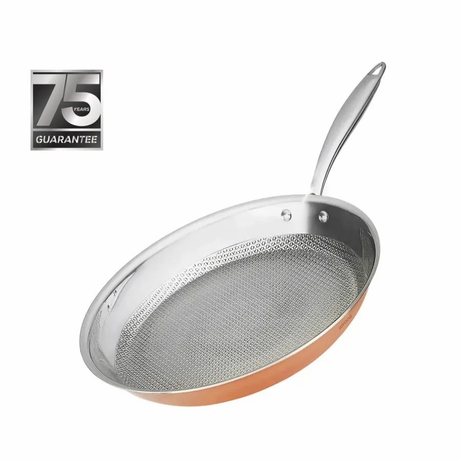 Pans | Karaca Karaca 3Ply Powersteel Copper Frying Pan, 2.6L, Copper