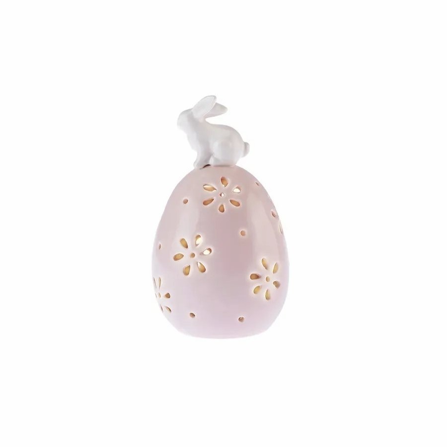 Ornaments | Karaca Karaca Easter Stoneware Decorative Trinket, White Pink