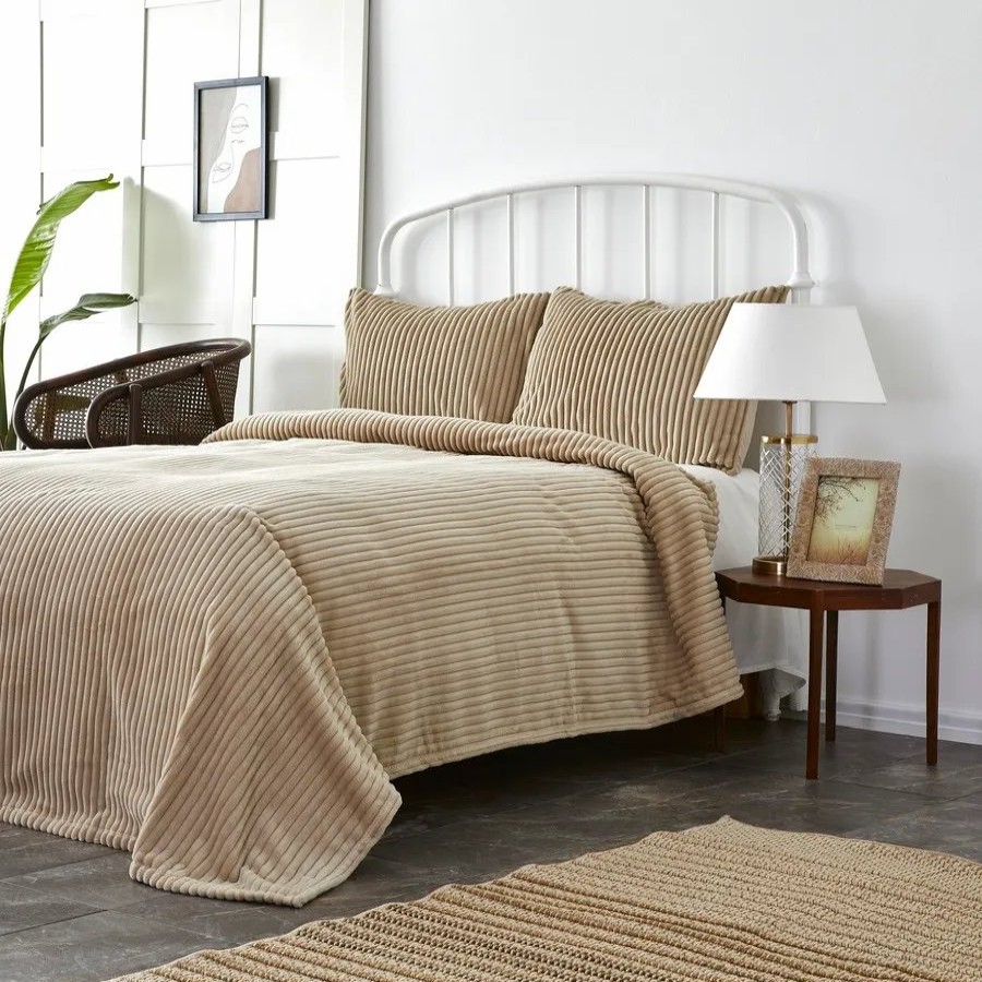 Bedspreads | Karaca Home Karaca Home Joena Bedspread Set, Double, Beige